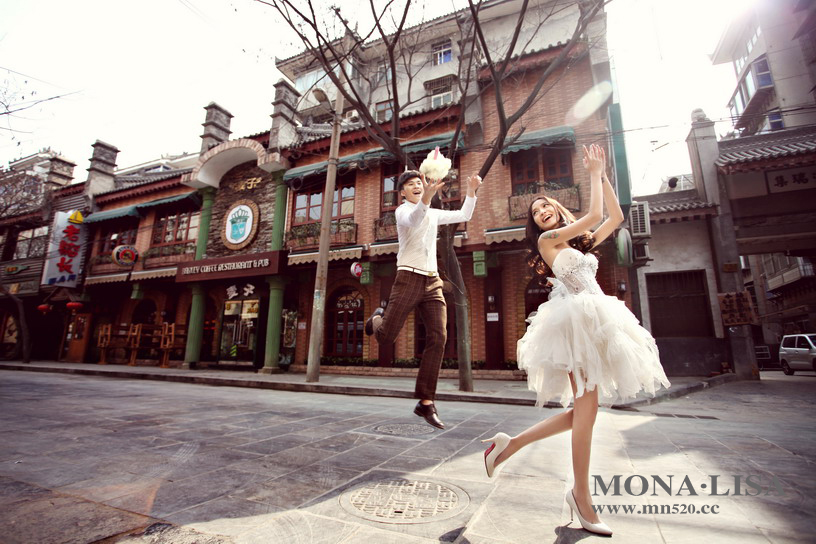 时尚个性街拍婚纱照
