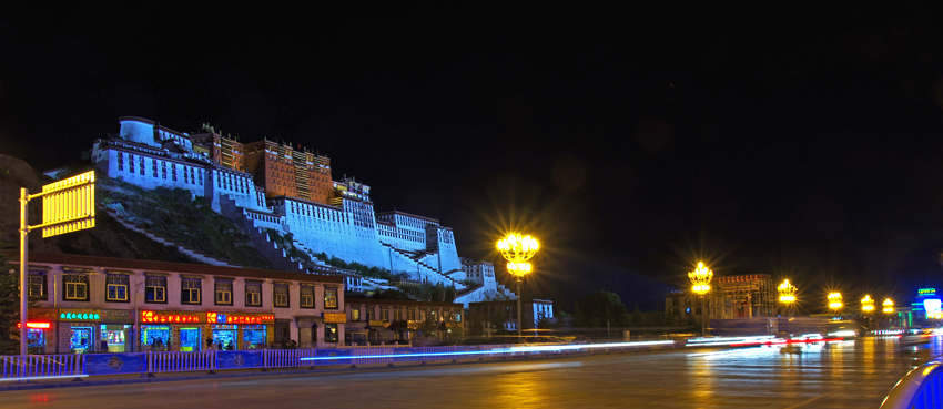 西藏行------布大拉宫夜