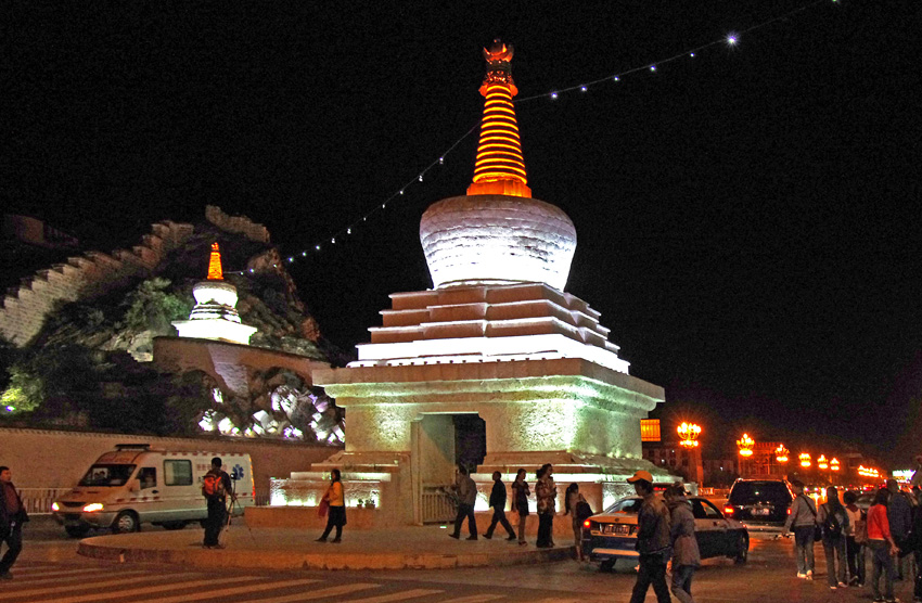 西藏行------布大拉宫夜