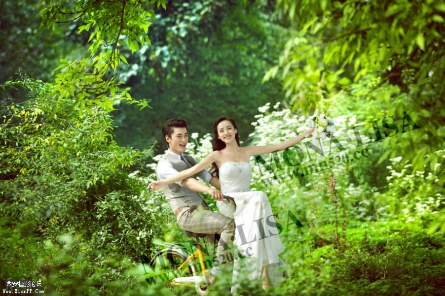 西安婚纱摄影蒙娜丽莎婚纱照