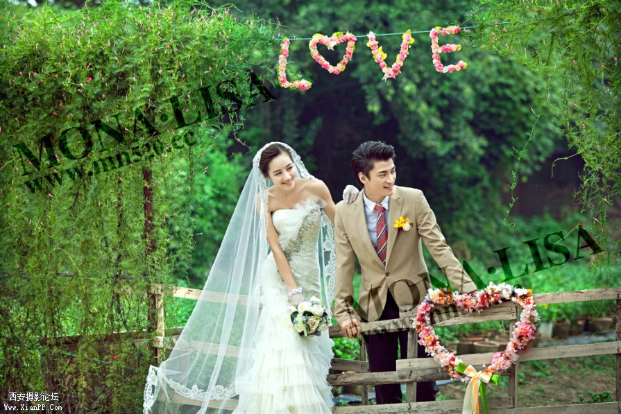 西安婚纱摄影蒙娜丽莎婚纱照