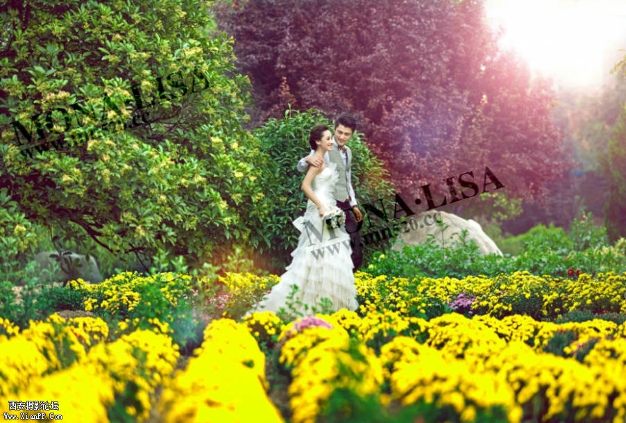 西安婚纱摄影蒙娜丽莎婚纱照