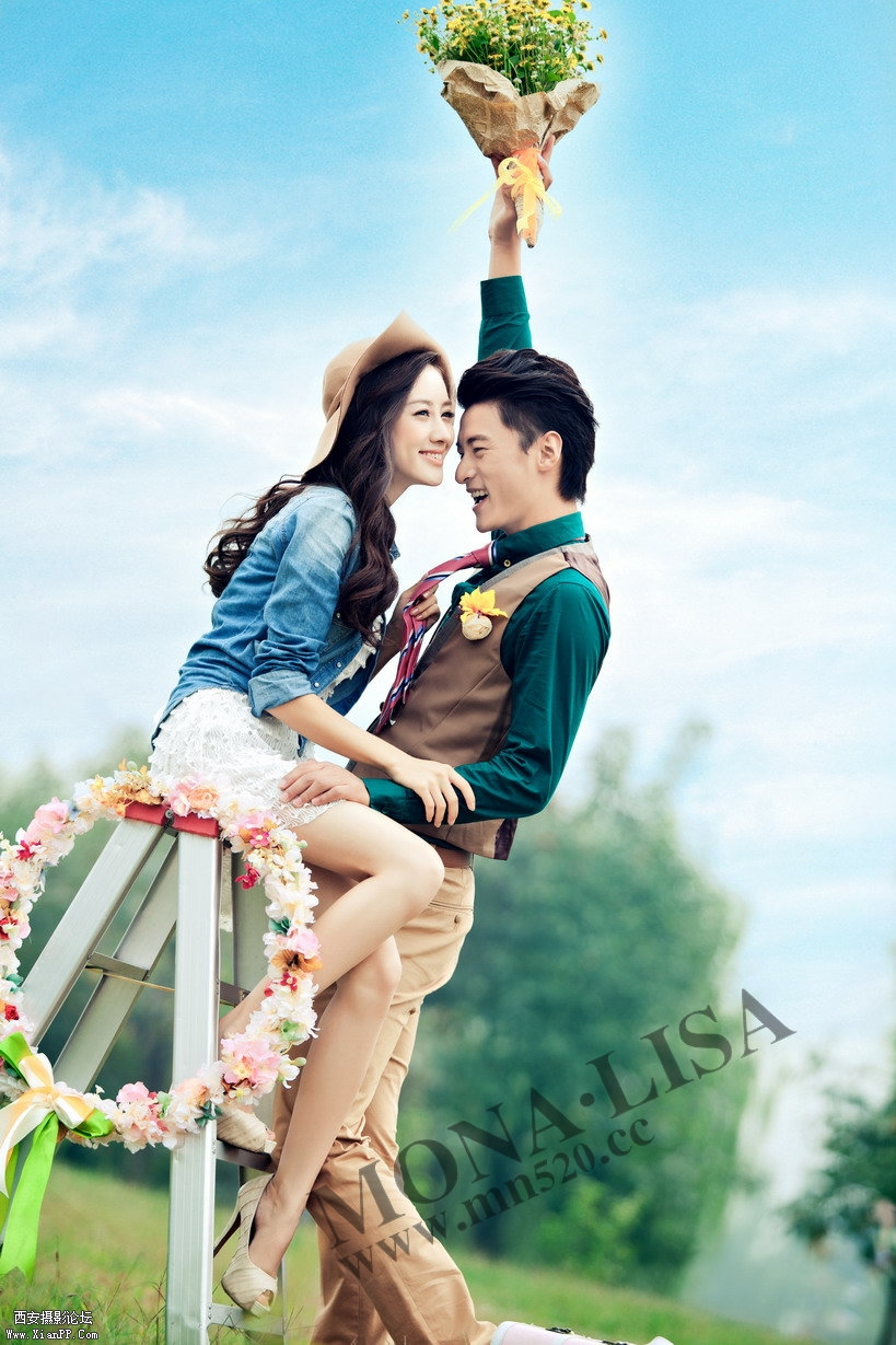 西安婚纱摄影蒙娜丽莎婚纱照