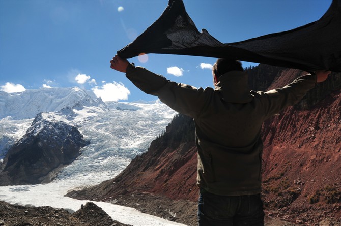 米堆的八百米冰川