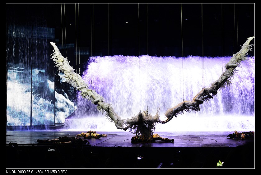 3000吨水倾斜而下