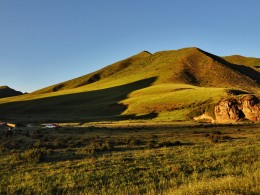 郎木寺路上的甘南草原光影