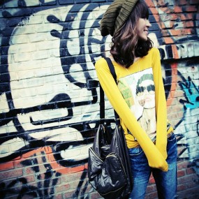 秋去冬来街上的我