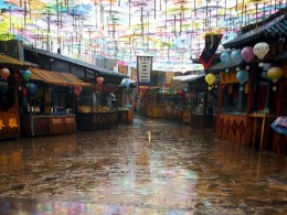 雨中的伞