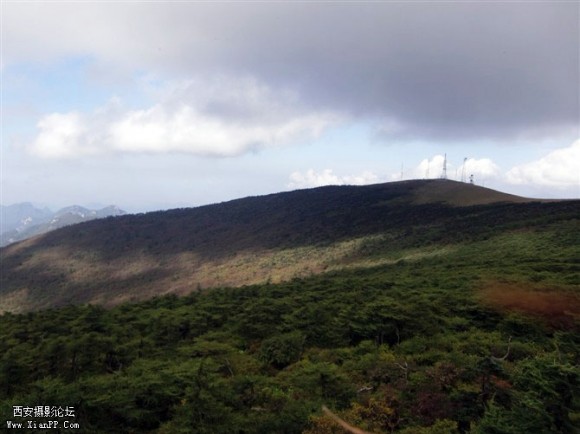 国庆节用卡片拍的秦岭