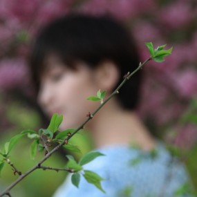 為何你總是躲在花里