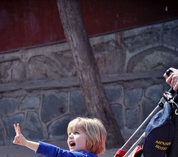 雁塔广场上的抓拍