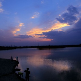 西安湖晚霞（二）