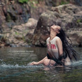 水边芙蓉