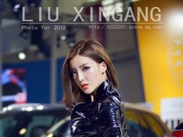 不一样的车模。我爱的李颖芝