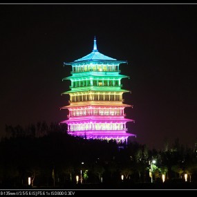 长安塔，广运潭大桥