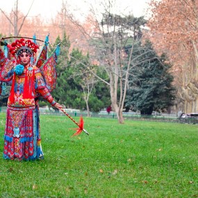 华商摄影节西工大拍秦腔