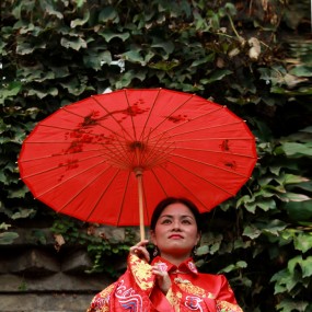 人像调色前后比较