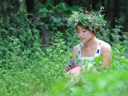 利美摄影 杜陵人像之蓝衣少女