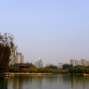 兴庆公园的秋色