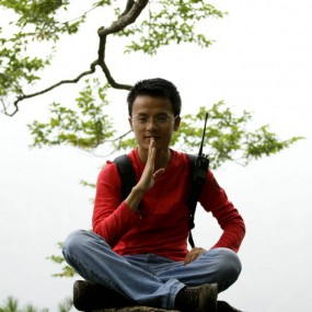 我在柞水登山的几张照片