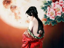 曲江动漫节获展  个人CG插画《 倾 》