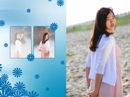 光影魔术手处理的外拍人像，嘿嘿！！！