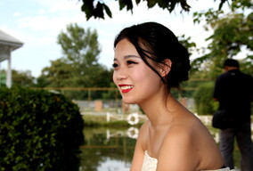 秦岭脚下拍人像