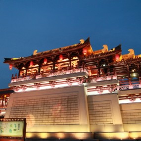 旅游摄影，大唐芙蓉园夜景