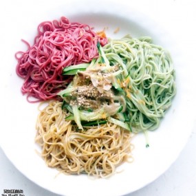 夏至的面---三色凉面