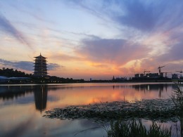 大美西安-世园落日