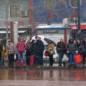 正月初六西安火车站