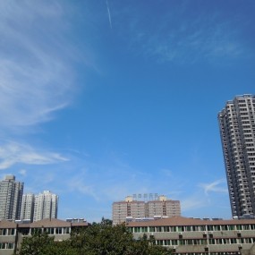 西安的天也很蓝