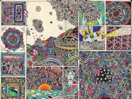 她的画，让人眼花缭乱...