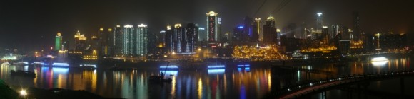 重庆-江边-夜景