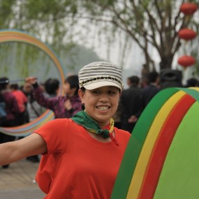 彩绸舞