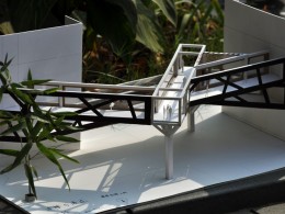 西安建科大一组学生的建筑模型