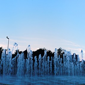 灿烂的[安定门]夜景
