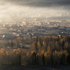 禾木的第一缕阳光