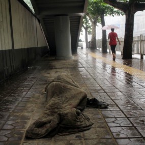 雨中的一景