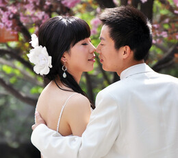 蹭拍一对儿新人