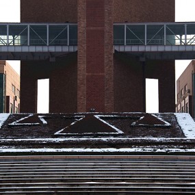 雪后复苏的政法园