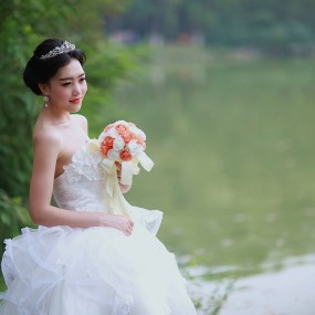 立秋时节拍人像---溪城