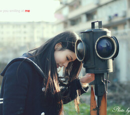 I saw you smiling at me