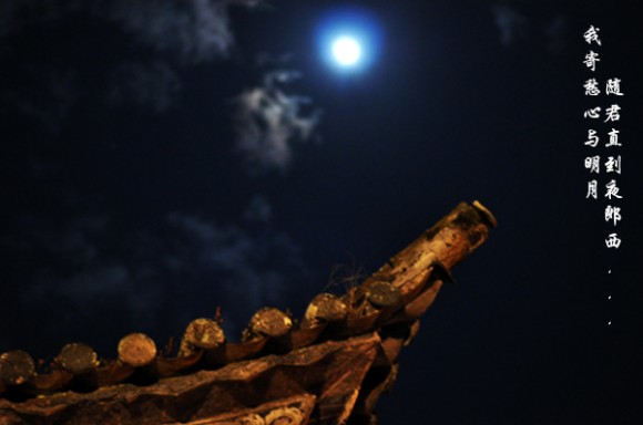 我寄愁心与明月 随君直到夜郎西