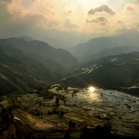 陕西胡瓜的作品-----《梦幻仙境---大地的五线谱 》